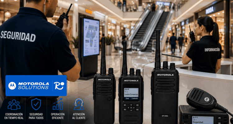 Motorola radios para centros comerciales